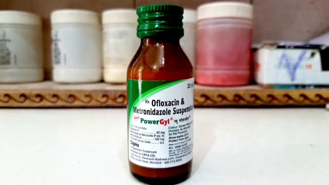 Ofloxacin and Metronidazole Suspension Uses for Baby in Hindi